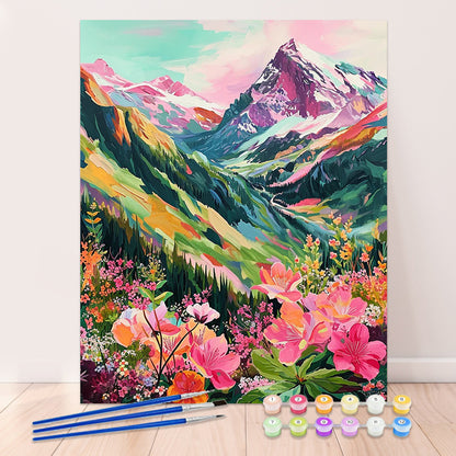 "Colorful Mountaion" Paint By Numbers #17