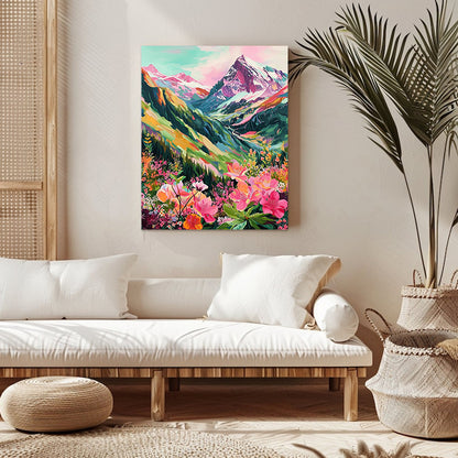 "Colorful Mountaion" Paint By Numbers #17