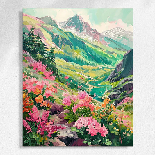 "Colorful Mountaion" Paint By Numbers #20