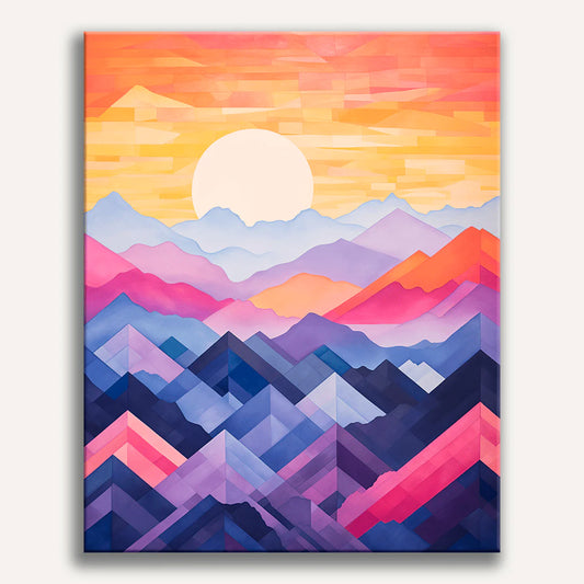 Mystic Mountain Tops Paint by Numbers