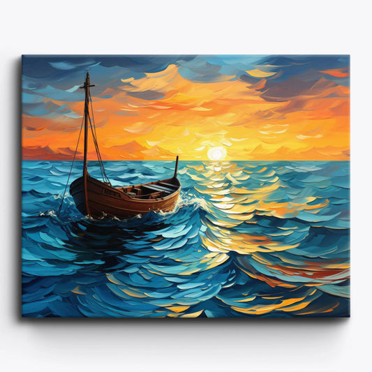 Ocean Sunset Journey Paint by Numbers