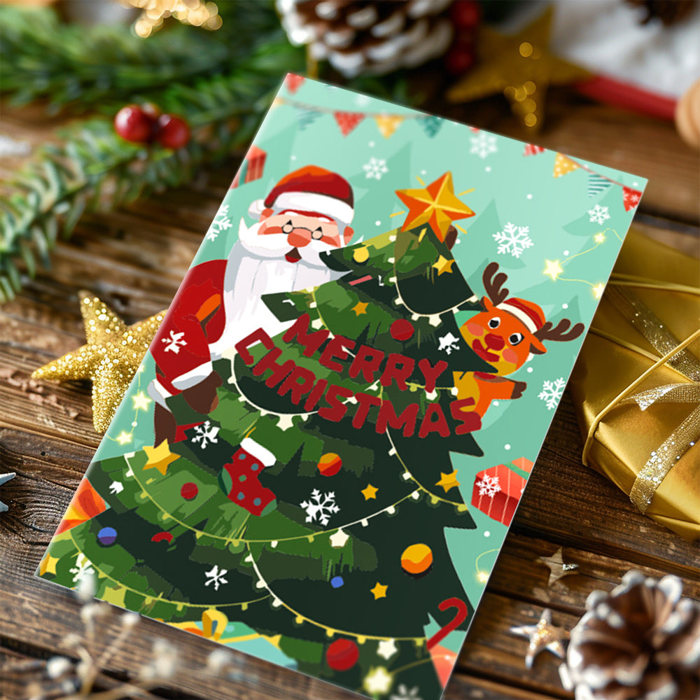 Paint by Numbers Christmas Card#2