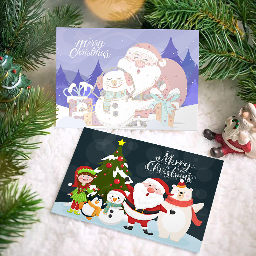 Paint by Numbers Christmas Card#1