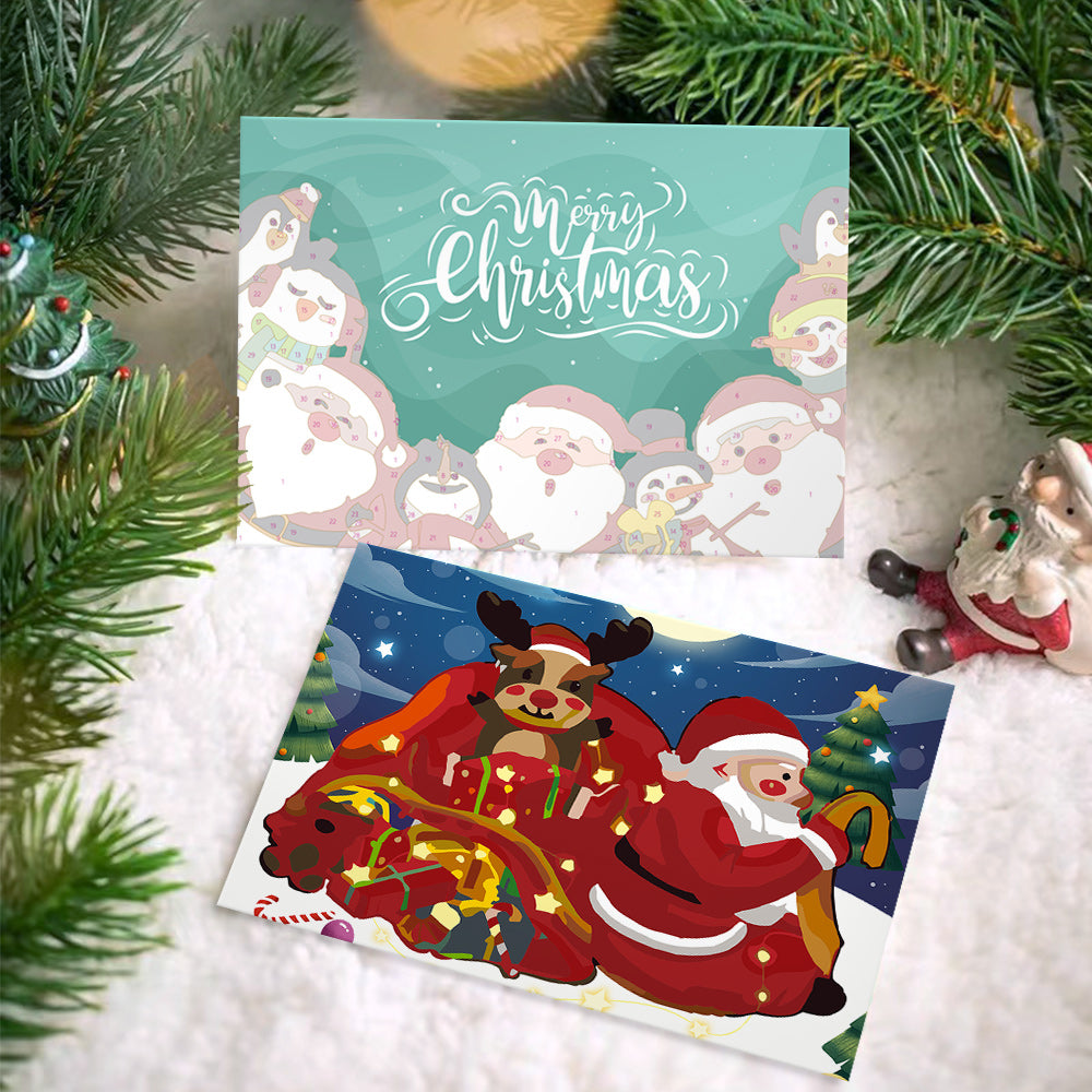 Paint by Numbers Christmas Card#4