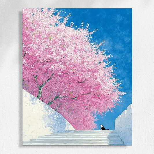 Cat & Cherry Blossom