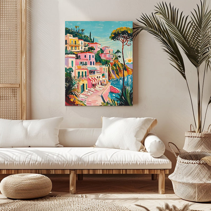 "Ciudad colorida" Pintura por números n.° 1 