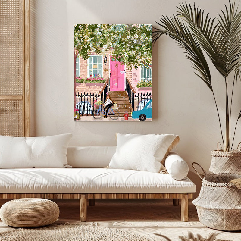 Spring Ride - Floral Paint by Numbers Kits | DIY Flower Canvas Art | Paintbyart