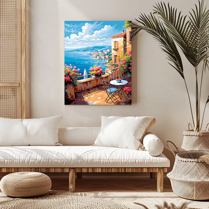 "Ciudad colorida" Pintura por números n.° 1 