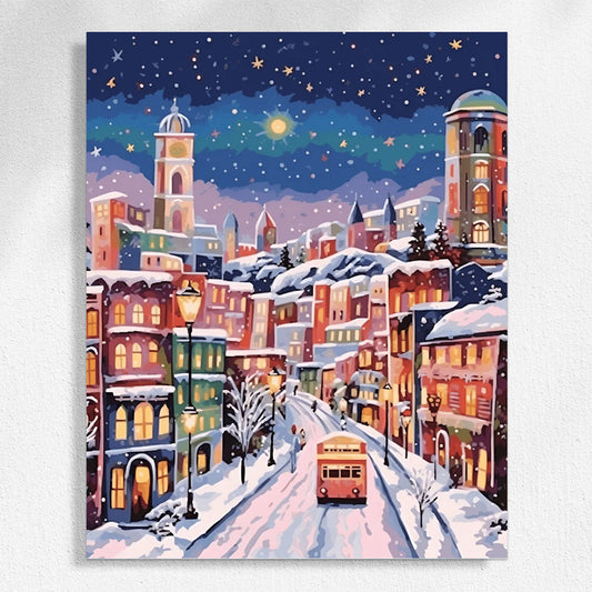 Christmas Snow Scenery Paint by Numbers #31