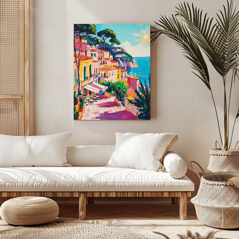 "Ciudad colorida" Pintura por números n.° 1 