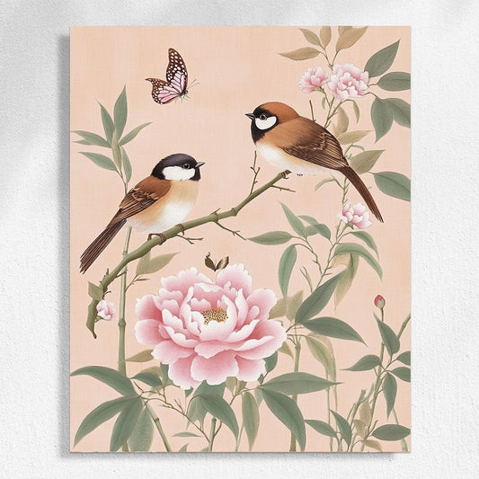 Peony and Magpie