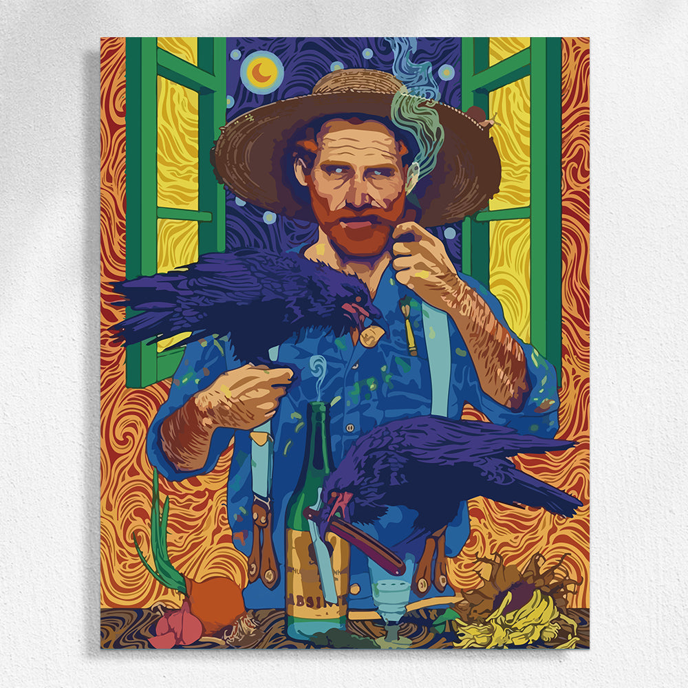 "Ciudad colorida" Pintura por números n.° 1 