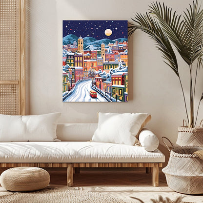 Christmas Snow Scenery Paint by Numbers #34