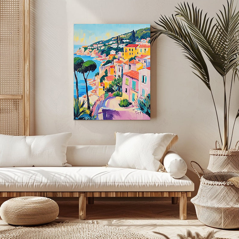 "Ciudad colorida" Pintura por números n.° 1 