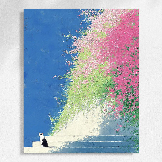 Cat and Wisteria