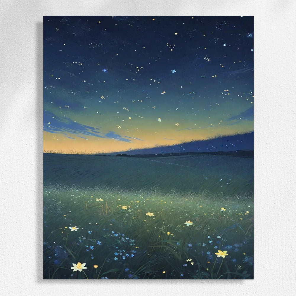 Fields Under the Stars – Paint by Numbers Kit & Home Decor | Paintbyart