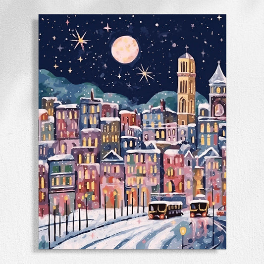 Christmas Snow Scenery Paint by Numbers #27