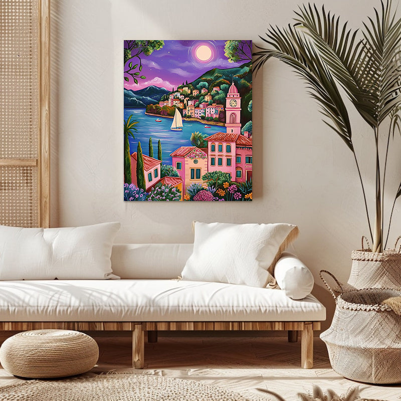 "Ciudad colorida" Pintura por números n.° 1 