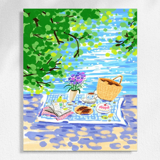 Spring Party - Paint by Numbers Park View | DIY Relaxing Nature Kit