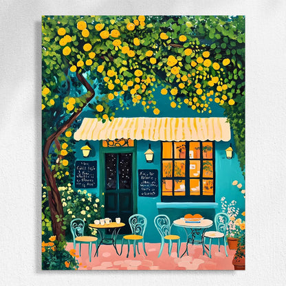 "Ciudad colorida" Pintura por números n.° 1 
