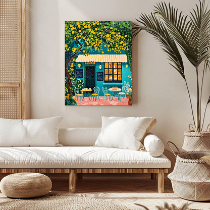 "Ciudad colorida" Pintura por números n.° 1 