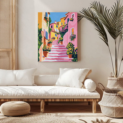 "Ciudad colorida" Pintura por números n.° 1 