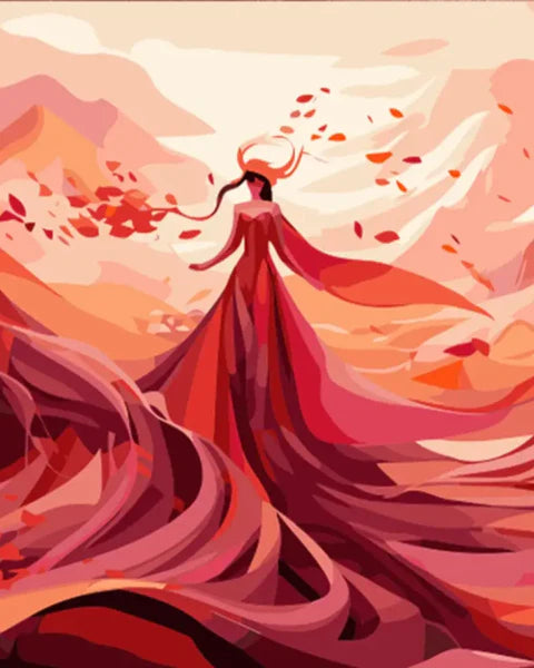 red swirl