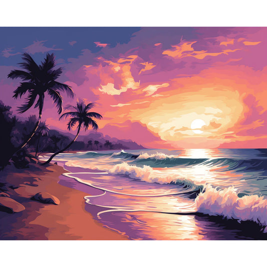 Serene Sunset Paint by Numbers