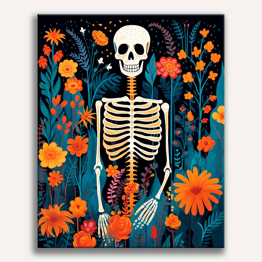 Skeleton's Garden Paint by Numbers