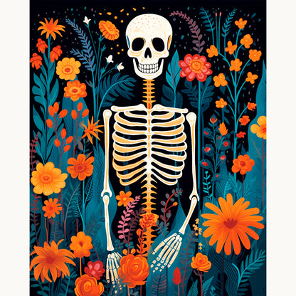 Skeleton's Garden Paint by Numbers