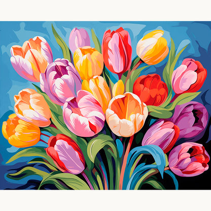 Vibrant Tulip Medley Paint by Numbers