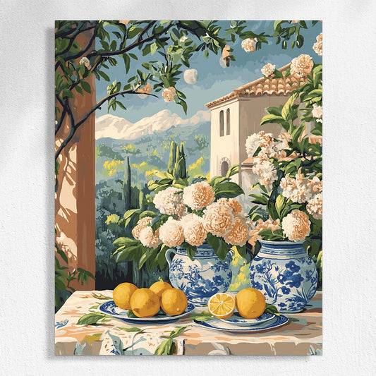 Country Flowers and Fruits Paint by Number